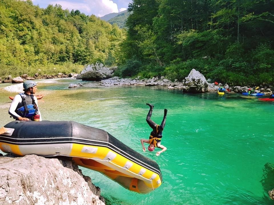 Family Rafting at Kobarid